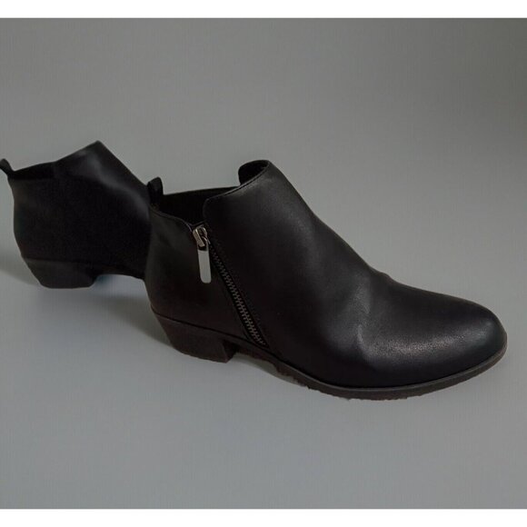 SONOMA Goods for Life® Women's Ankle Shoe Boots Zip Black size 7.5 MED - Picture 4 of 7